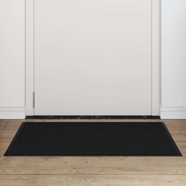 vidaXL Paillasson noir 60x90 cm