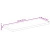 vidaXL Dessus de table 90x30x2,5 cm rectangulaire bois massif manguier