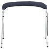 vidaXL Toit bimini &agrave; 4 arceaux parois lat&eacute;rales 243x(200-213)x137 cm