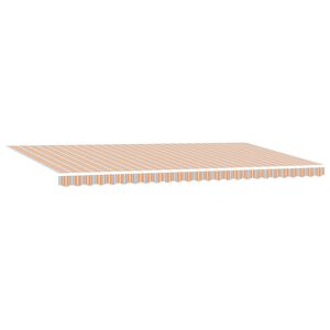 vidaXL Auvent r&eacute;tractable Multicolore 600 &times; 350 cm Tissu et Aluminium