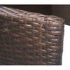 vidaXL Chaises de jardin lot de 2 R&eacute;sine tress&eacute;e Marron