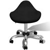 vidaXL Tabouret de Spa de Salon Noir 50 x 50 x (58,5-74,5) cm