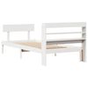 vidaXL Cadre de lit sans matelas blanc 100x200 cm bois de pin massif