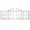 vidaXL Paniers à gabions arqués 13 pcs 200x50x60/80 cm Fer galvanisé