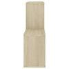 vidaXL &Eacute;tag&egrave;re murale Blanc et ch&ecirc;ne sonoma Bois d&rsquo;ing&eacute;nierie