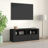 vidaXL Meuble TV Noir 100x35x40 cm Bois d'ing&eacute;nierie