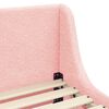 vidaXL Cadre de lit pour enfants avec t&ecirc;te de lit Rose 90 x 190 cm