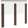 vidaXL T&ecirc;te de lit Ch&ecirc;ne brun 120 cm Bois d'ing&eacute;nierie