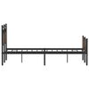 vidaXL Cadre de lit sans matelas ch&ecirc;ne marron 120x200 cm