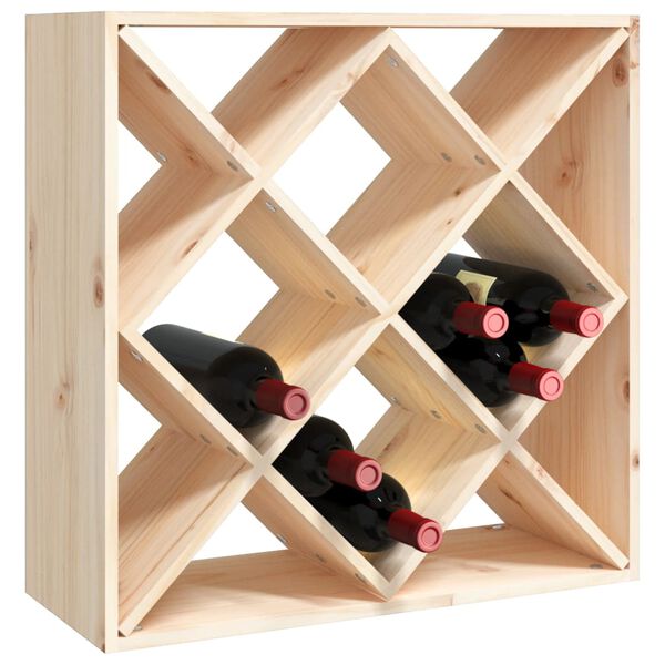 vidaXL Armoire &agrave; vin 62x25x62 cm Bois de pin massif