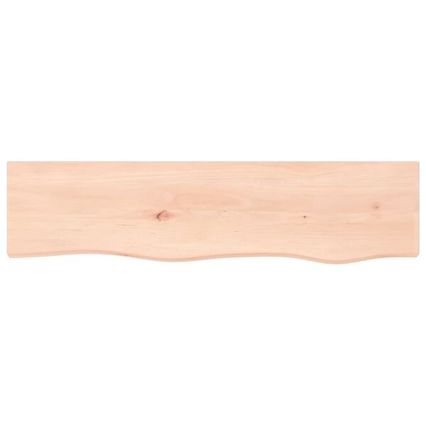 vidaXL &Eacute;tag&egrave;re murale 80x20x6 cm bois de ch&ecirc;ne massif non trait&eacute;