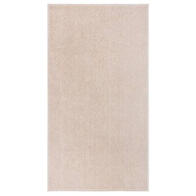 vidaXL Tapis à poils courts 80x150 cm Beige foncé