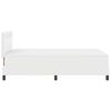 vidaXL Lit &agrave; ressorts avec matelas Blanc 120 x 190 cm Simili cuir
