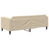 vidaXL Lit de repos sans matelas cr&egrave;me 90x200 cm tissu