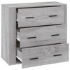 vidaXL Buffet Sonoma gris 80x33x70 cm Bois d'ing&eacute;nierie