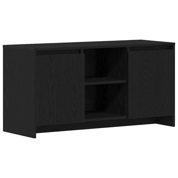 vidaXL Meuble TV Chêne noir 102 x 37,5 x 52,5 cm Bois d'ingénierie