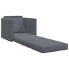 vidaXL Canap&eacute;-Lit 60cm Gris fonc&eacute; Velours