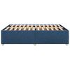 vidaXL Cadre de lit sans matelas bleu 140x200 cm tissu