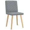 vidaXL Chaises à manger lot de 2 gris clair tissu