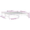 vidaXL Lit coulissant sans matelas blanc 2x(80x200)cm