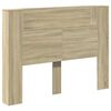 vidaXL Cabinet de T&ecirc;te de Lit avec LED Sonoma 140 x 16,5 x 103,5 cm