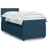 vidaXL Sommier &agrave; lattes de lit avec matelas bleu 100x200 cm