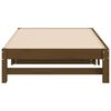 vidaXL Lit coulissant sans matelas marron miel 2x(90x190) cm