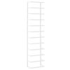 vidaXL Porte-serviette Blanc 24x12x96 cm Acier