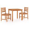 vidaXL Ensemble &agrave; manger de jardin 3 pcs Bois de teck massif