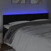 vidaXL T&ecirc;te de lit &agrave; LED Noir 160x5x78/88 cm Velours