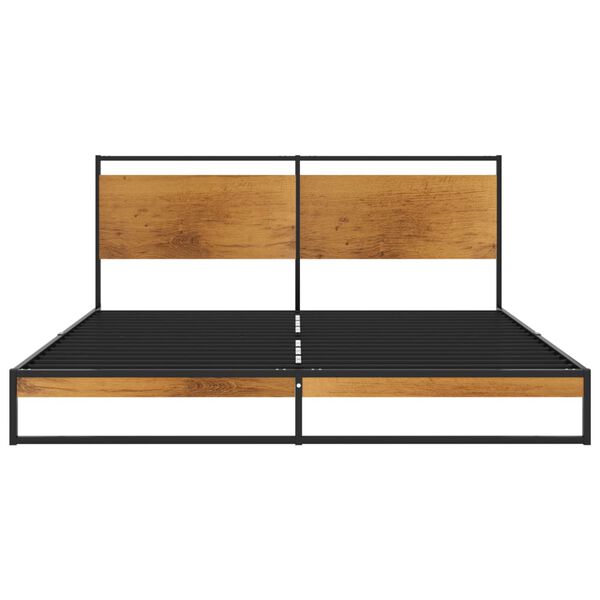 vidaXL Cadre de lit sans matelas m&eacute;tal 160x200 cm