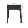 vidaXL Chaises longues avec table R&eacute;sine tress&eacute;e Noir