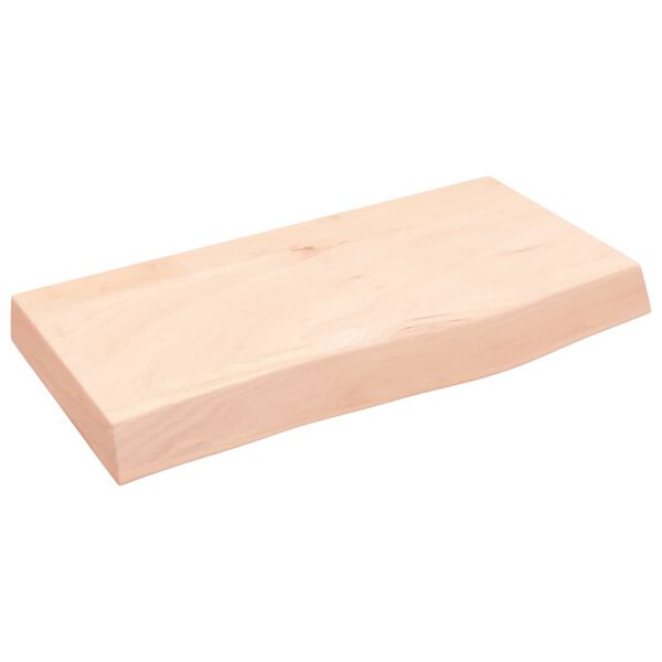 vidaXL Comptoir de salle de bain 60x30x(2-6) cm bois massif non trait&eacute;