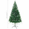 vidaXL Arbre de No&euml;l artificiel pr&eacute;-&eacute;clair&eacute;/boules 210 cm 910 branches