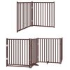 vidaXL Barri&egrave;re pour chien porte pliable 10 panneaux bois de peuplier