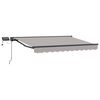 vidaXL Cadre de store manuel avec LEDs 3,5 x 2,5 m