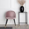Venture Home Chaises &agrave; manger lot de 2 noir laiton rose poussi&eacute;reux