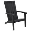 vidaXL Chaise de jardin Adirondack noir polypropyl&egrave;ne