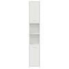 vidaXL Armoire de salle de bain Blanc brillant Bois d'ing&eacute;nierie