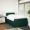 vidaXL Sommier &agrave; lattes de lit et matelas Vert fonc&eacute; 120x200cm Velours