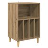 vidaXL Support de platine Ch&ecirc;ne artisanal 47 x 39,5 x 74,5 cm