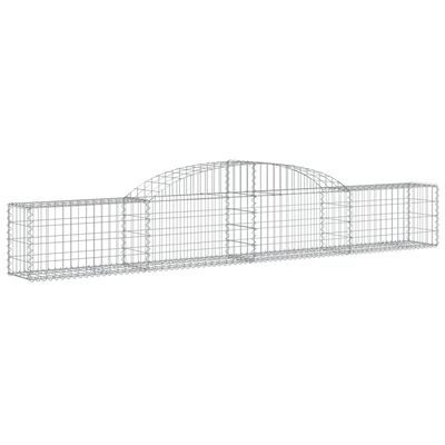 vidaXL Paniers à gabions arqués 12 pcs 300x30x40/60 cm fer galvanisé