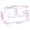 vidaXL Canap&eacute; 2 pcs Vert fonc&eacute;