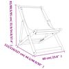 vidaXL Chaises de plage pliables lot de 2 blanc cr&egrave;me tissu