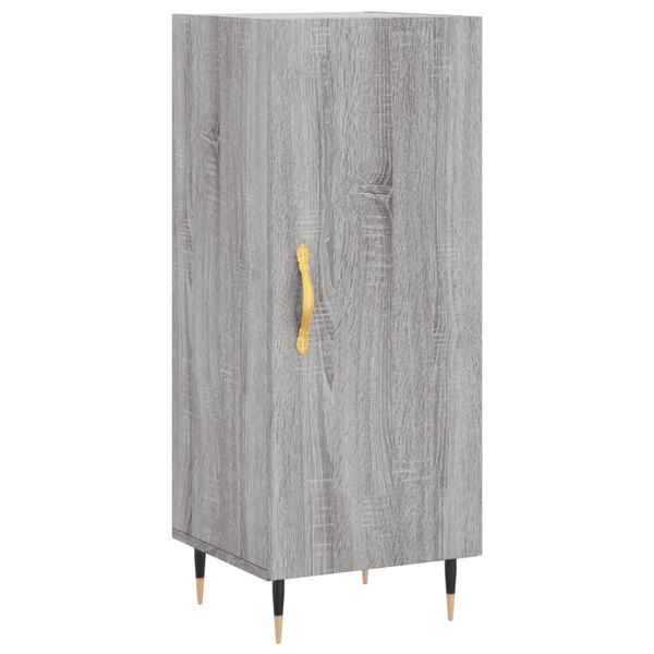 vidaXL Buffet Sonoma gris 34,5x34x90 cm Bois d'ing&eacute;nierie