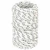 vidaXL Corde utilitaire polyvalente 2 mm 25 m Blanc Polyester