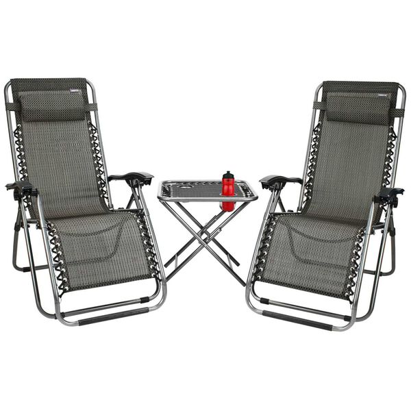 Abbey Camp Ensemble de terrasse 3 pcs Anthracite 21DT-ANT-Uni