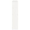vidaXL T&ecirc;te de lit avec rangement blanc 140 cm bois massif de pin
