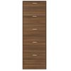 vidaXL Armoire &agrave; chaussures Ch&ecirc;ne marron 59x17x169cm Bois d'ing&eacute;nierie