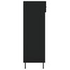 vidaXL Armoire &agrave; chaussures noir 60x35x105 cm bois d'ing&eacute;nierie